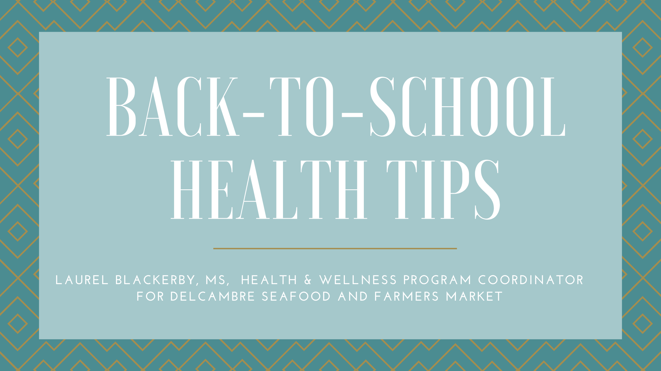 Back to School Health Tips